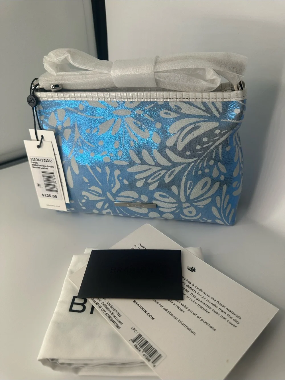 Lorelai bellbuttom blue lucent genuine leather